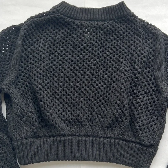 Open stitch crop bomber - Picture 8 of 9